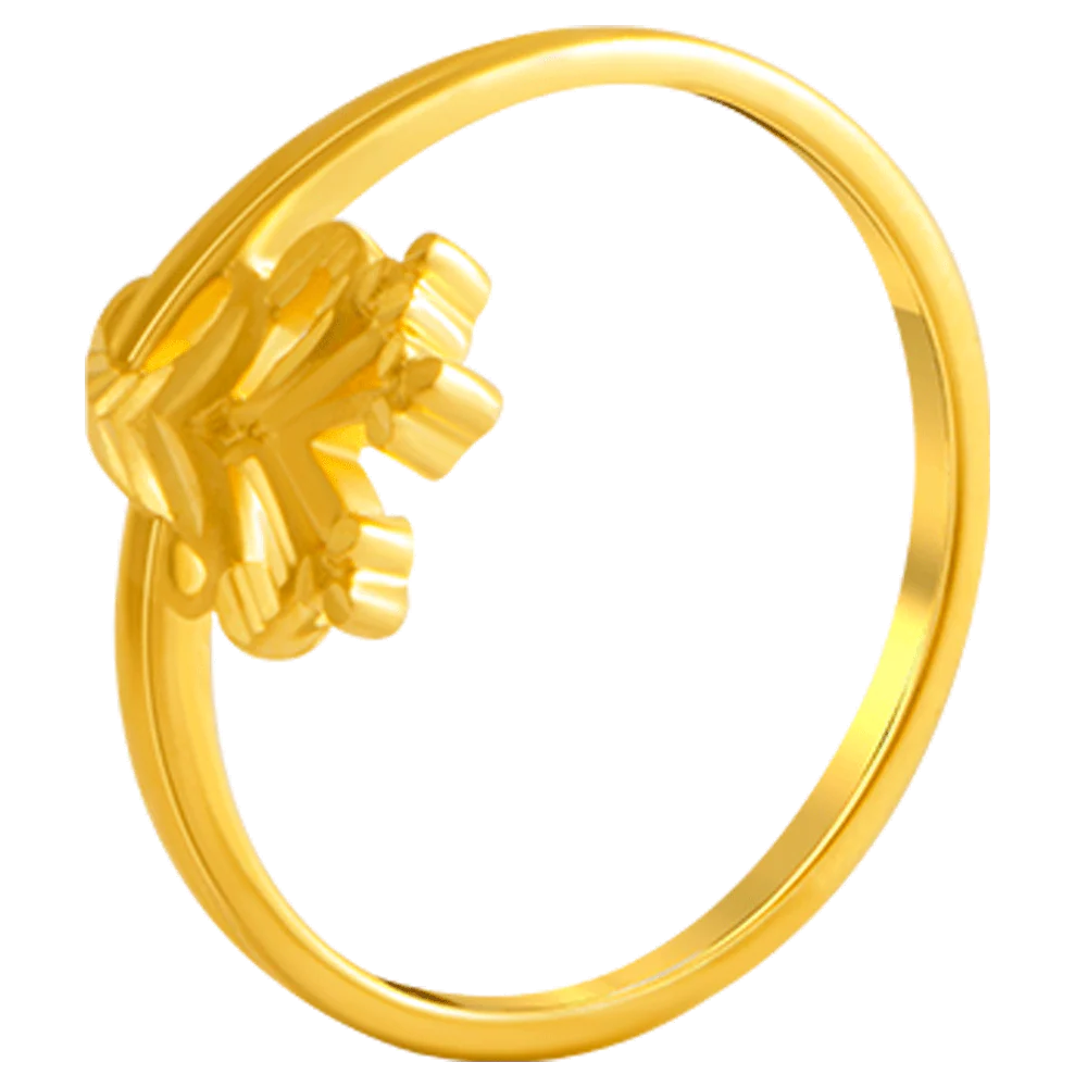 22KT Yellow Gold Ring For Women - Image 2