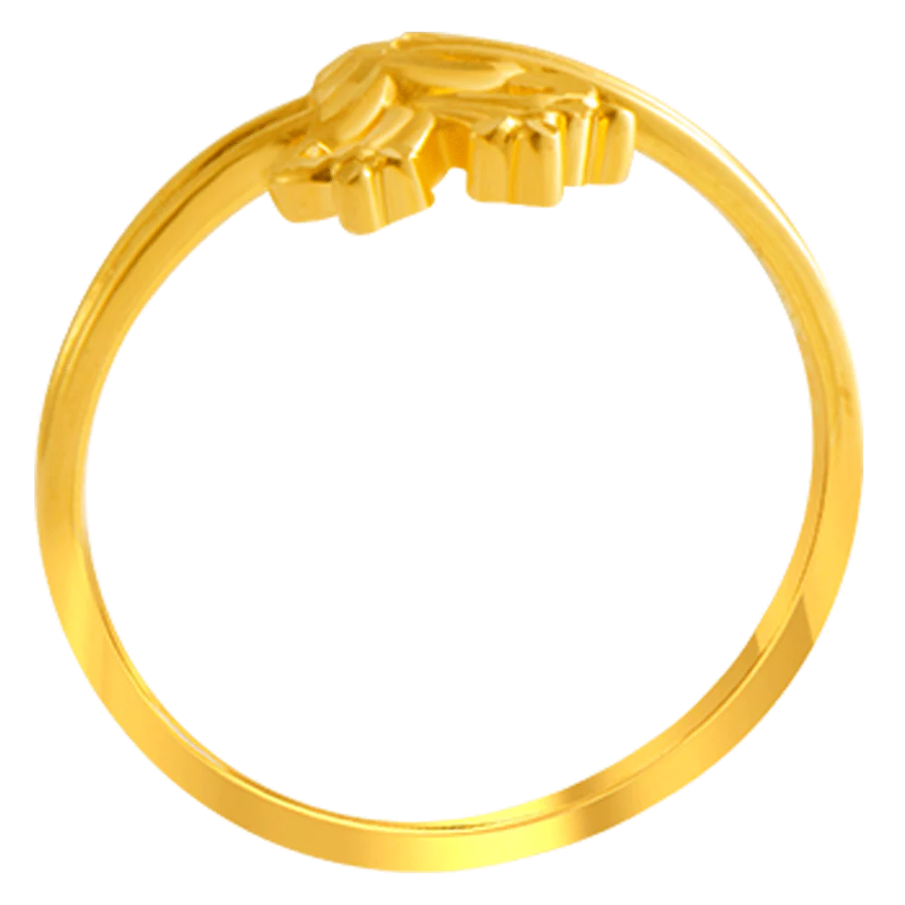 22KT Yellow Gold Ring For Women - Image 3