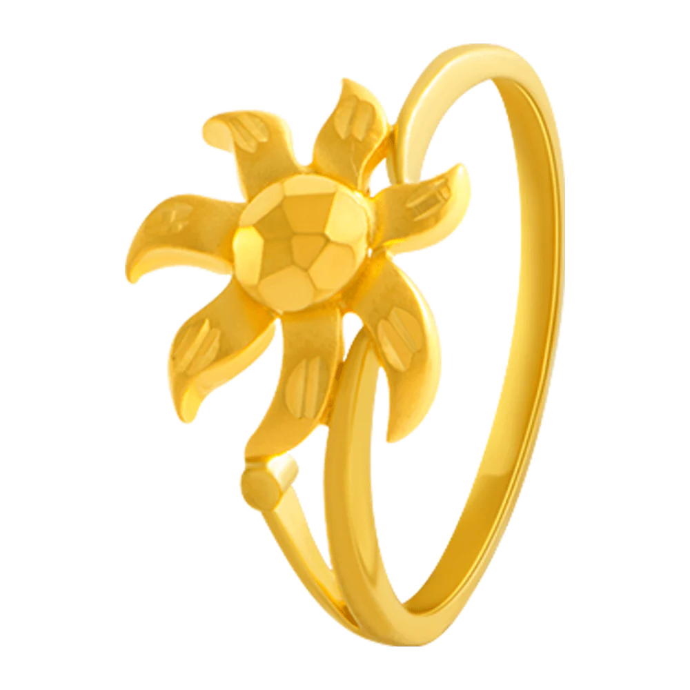 22KT Yellow Gold Ring For Women