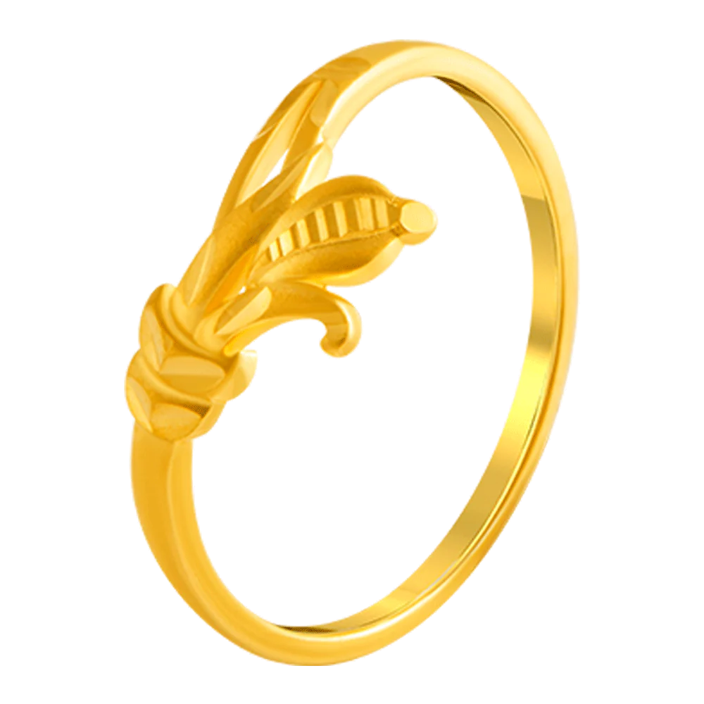 22KT Yellow Gold Ring For Women - Image 2