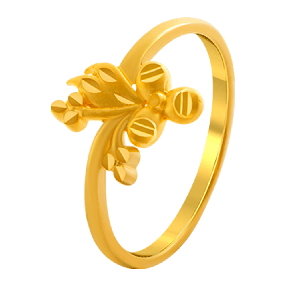 22KT Yellow Gold Ring For Women - Image 2