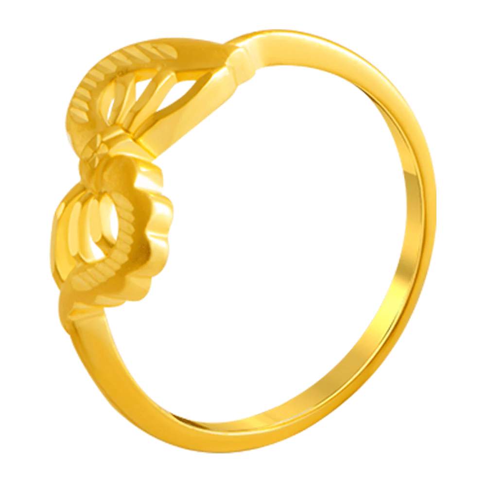 22KT Yellow Gold Ring For Women - Image 2