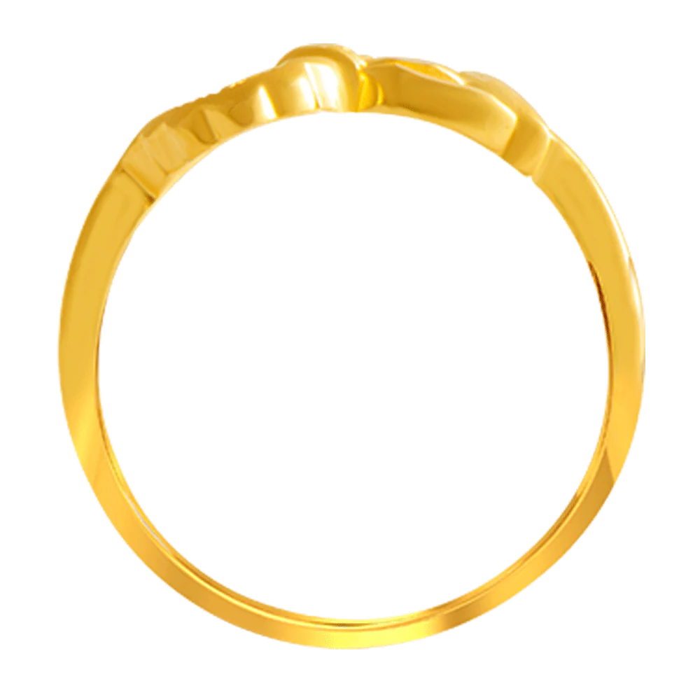 22KT Yellow Gold Ring For Women - Image 3