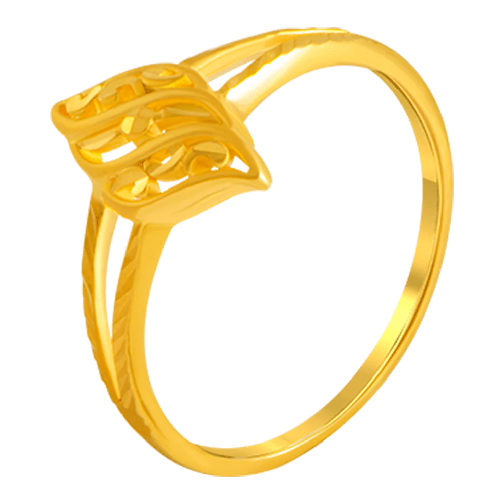 22KT Yellow Gold Ring For Women - Image 2