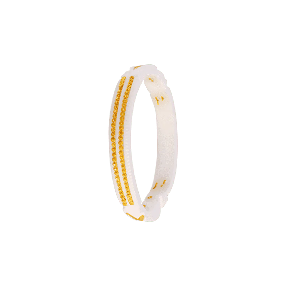 22KT Yellow Gold Sankha Bangle For Women - Image 3