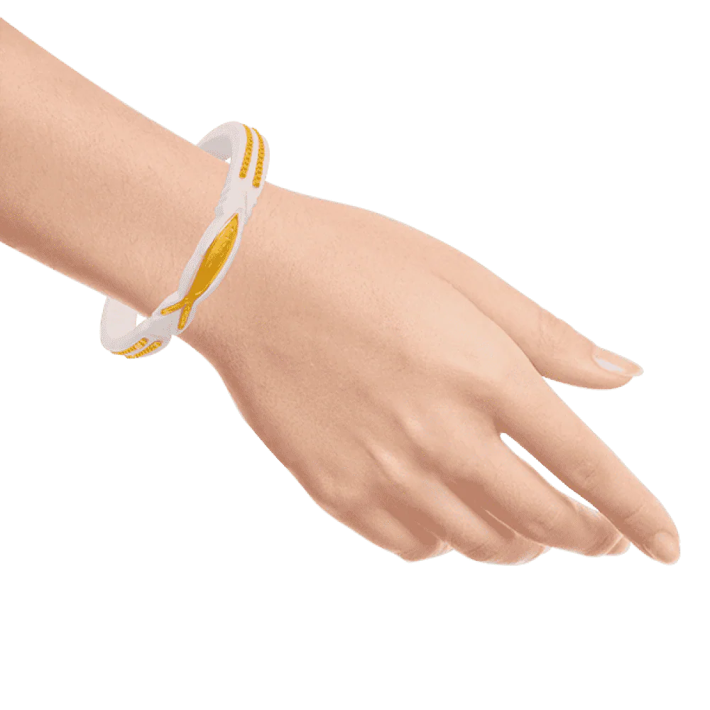 22KT Yellow Gold Sankha Bangle For Women - Image 4