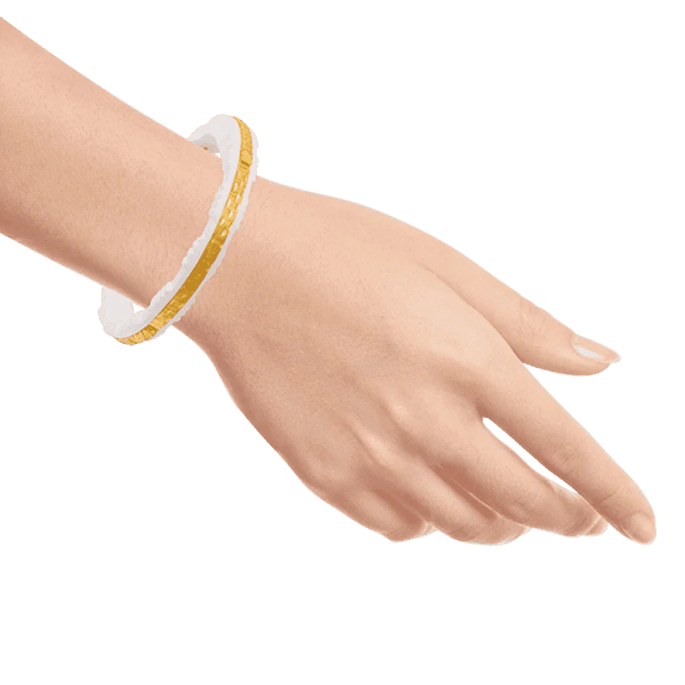 22KT Yellow Gold Sankha Bangle For Women - Image 3