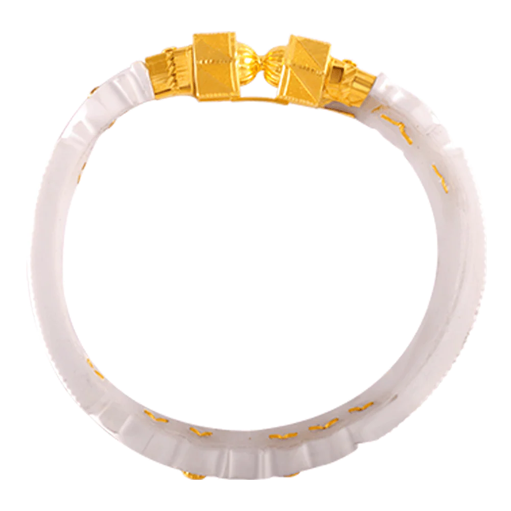 22KT Yellow Gold Sankha Bangle For Women - Image 2
