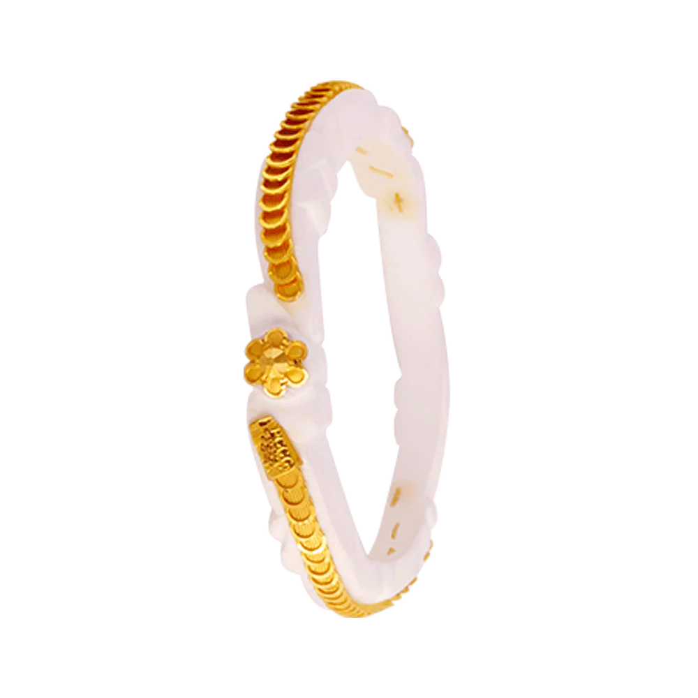 22KT Yellow Gold Sankha Bangle For Women