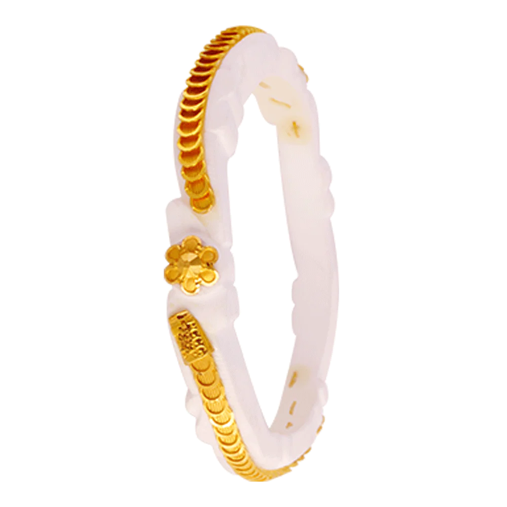 22KT Yellow Gold Sankha Bangle For Women