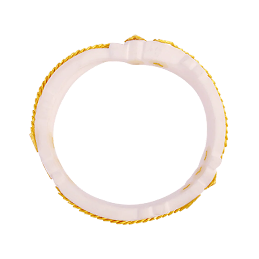 22KT Yellow Gold Sankha Bangle For Women - Image 3