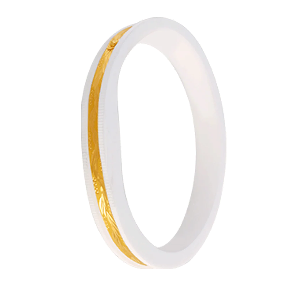 22KT Yellow Gold Sankha Bangle For Women - Image 2