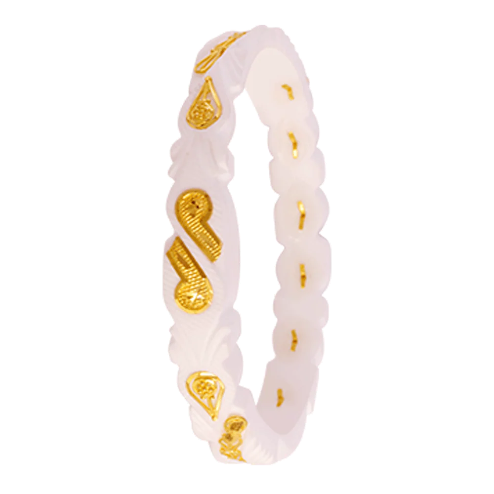 22KT Yellow Gold Sankha Bangle For Women