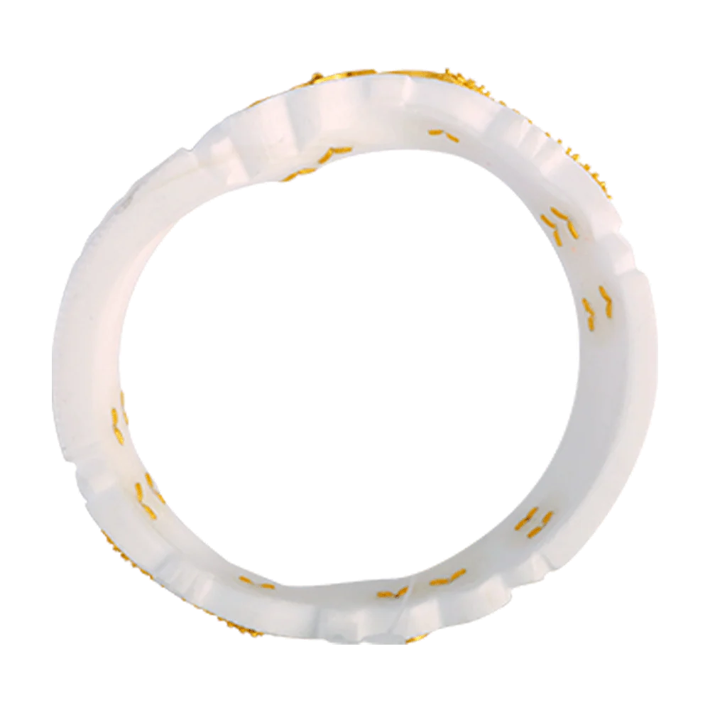 22KT Yellow Gold Sankha Bangle For Women - Image 3