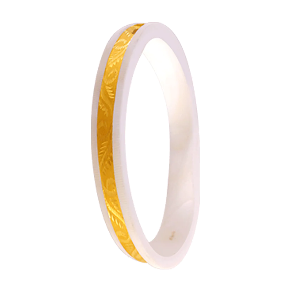 22KT Yellow Gold Sankha Bangle For Women