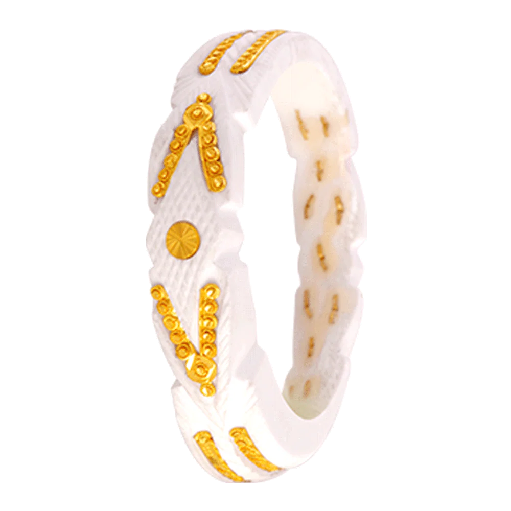 22KT Yellow Gold Sankha Bangle For Women