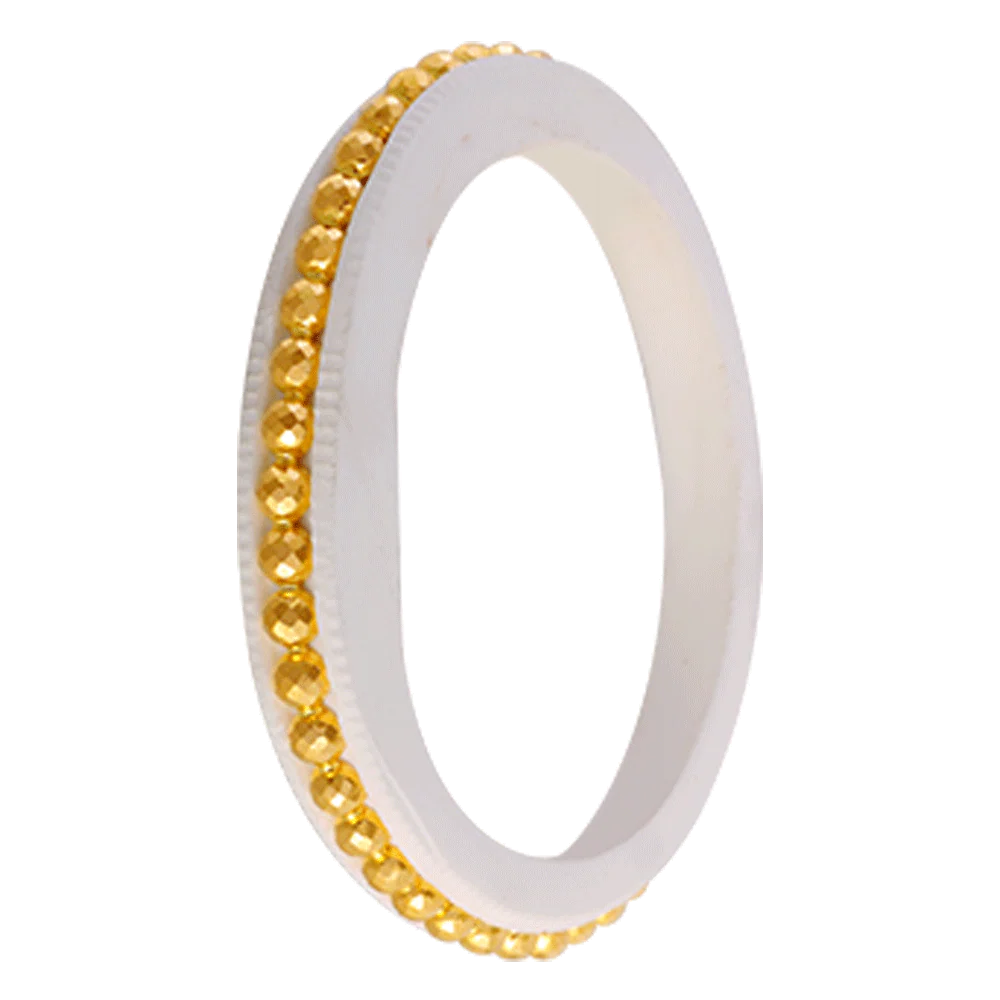 22KT Yellow Gold Sankha Bangle For Women - Image 2