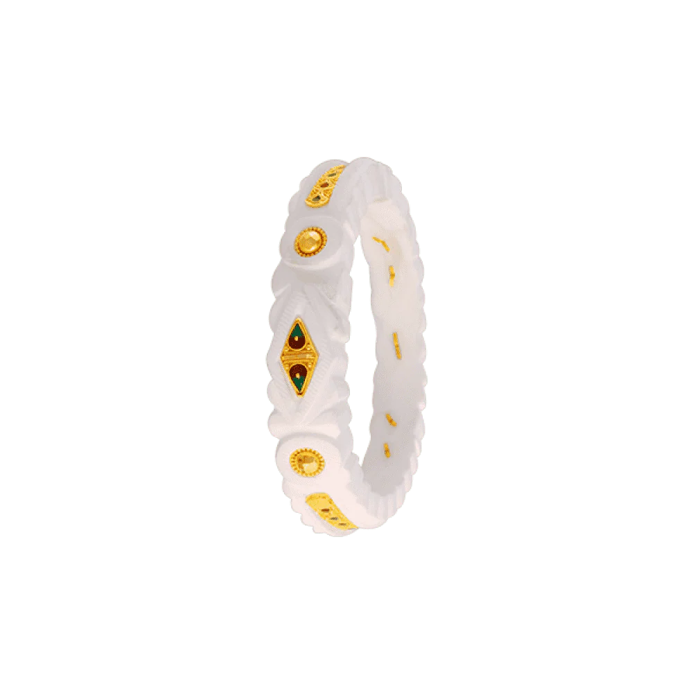 22KT Yellow Gold Sankha Bangle For Women
