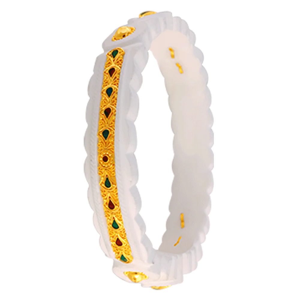 22KT Yellow Gold Sankha Bangle For Women