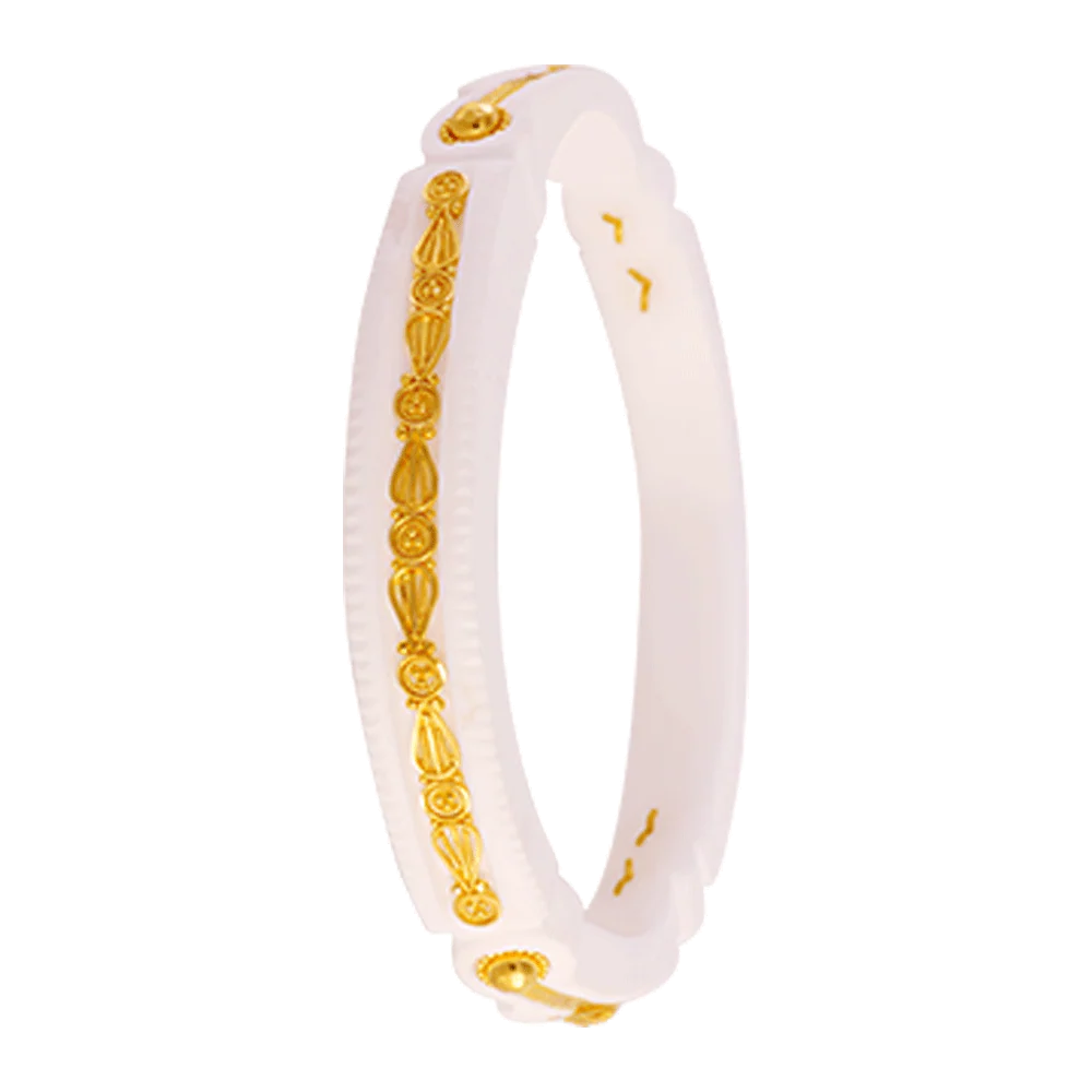 22KT Yellow Gold Sankha Bangle For Women