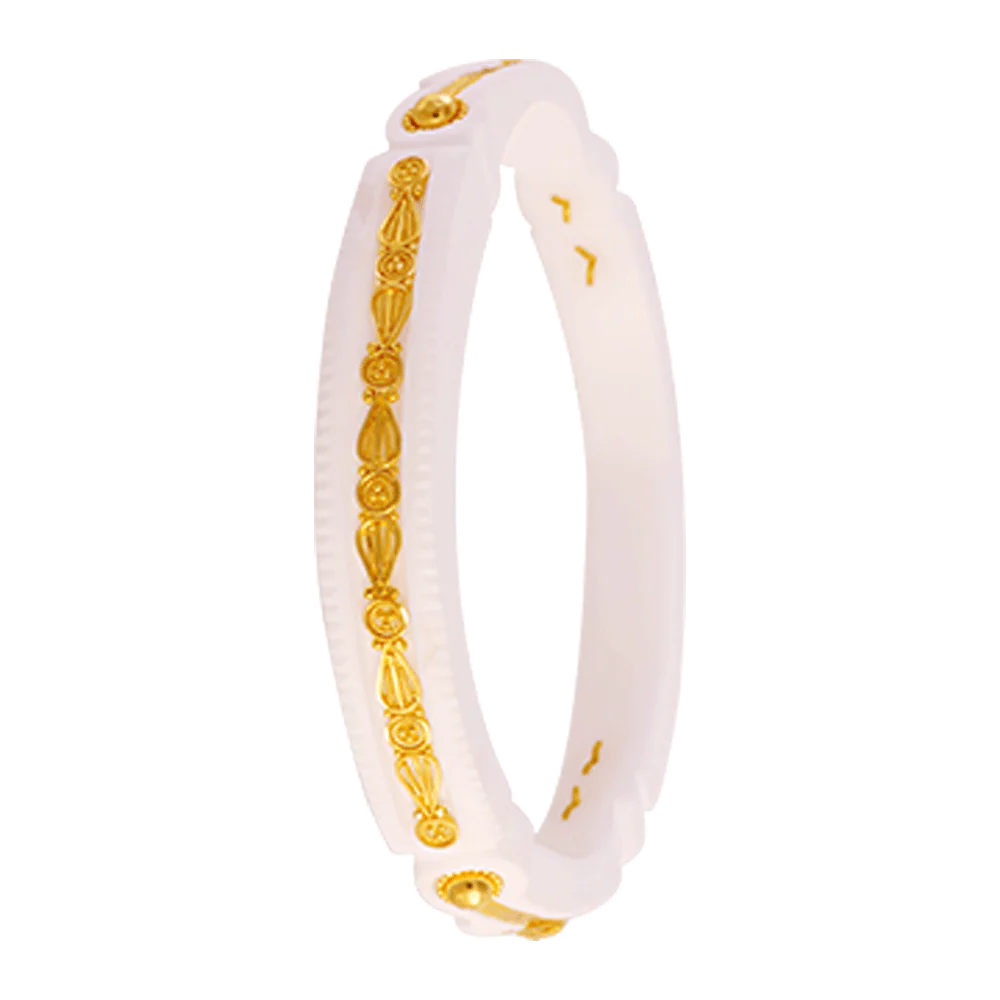 22KT Yellow Gold Sankha Bangle For Women