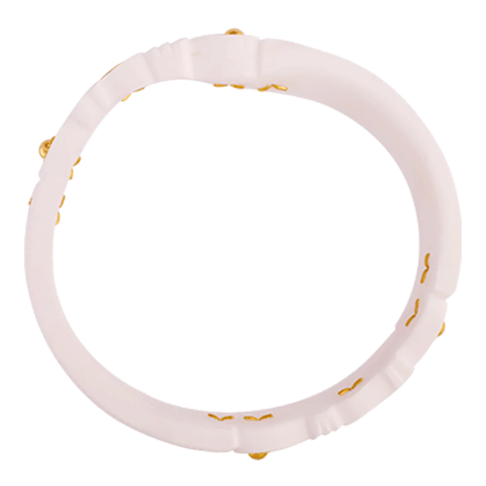22KT Yellow Gold Sankha Bangle For Women - Image 4