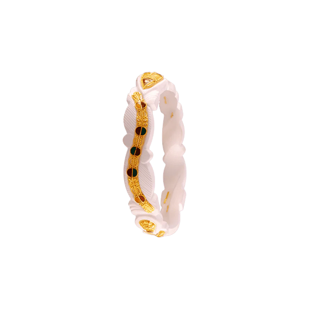 22KT Yellow Gold Sankha Bangle For Women