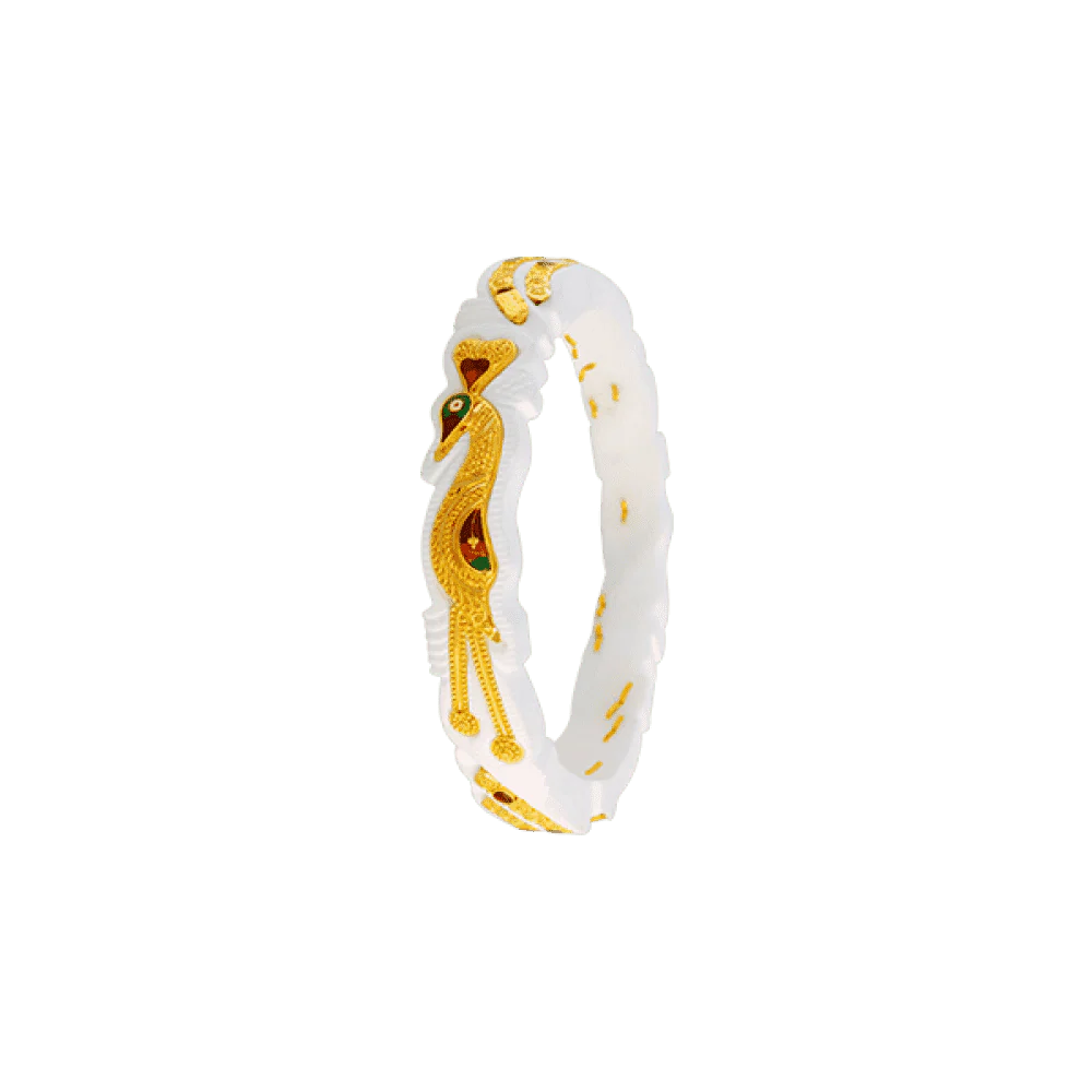 22KT Yellow Gold Sankha Bangle For Women