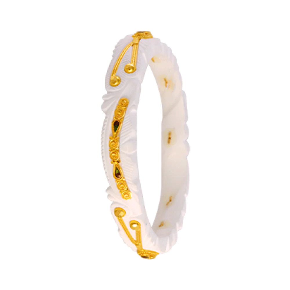 22KT Yellow Gold Sankha Bangle For Women