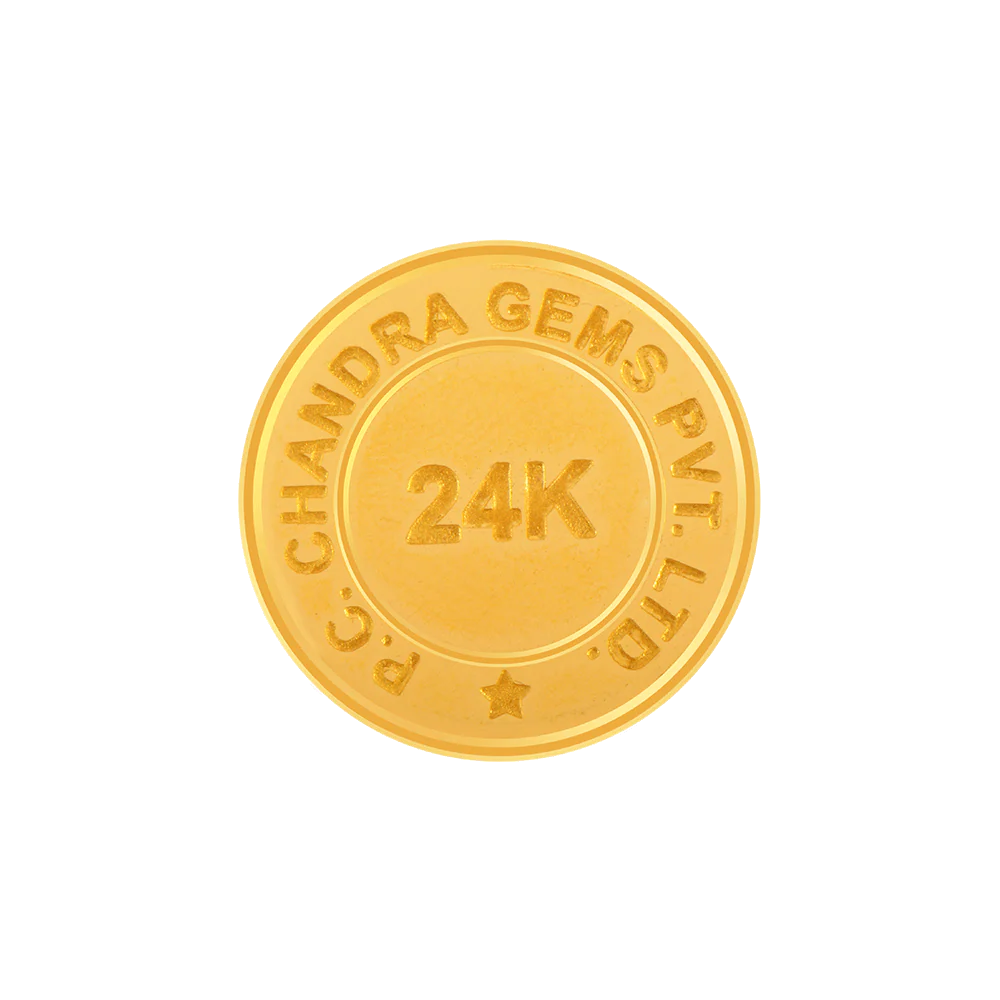 24k (995) 10 Gm Shiv Yellow Gold Coin - Image 2