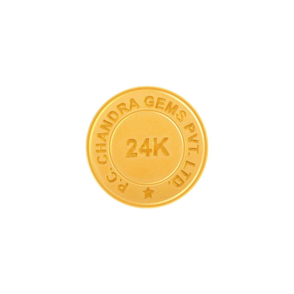 24k (995) 5 Gm Allah Yellow Gold Coin - Image 2