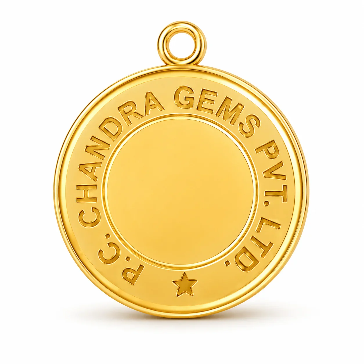 24KT (995) 1.5 Gm Yellow Gold Coin Pendant - Image 2