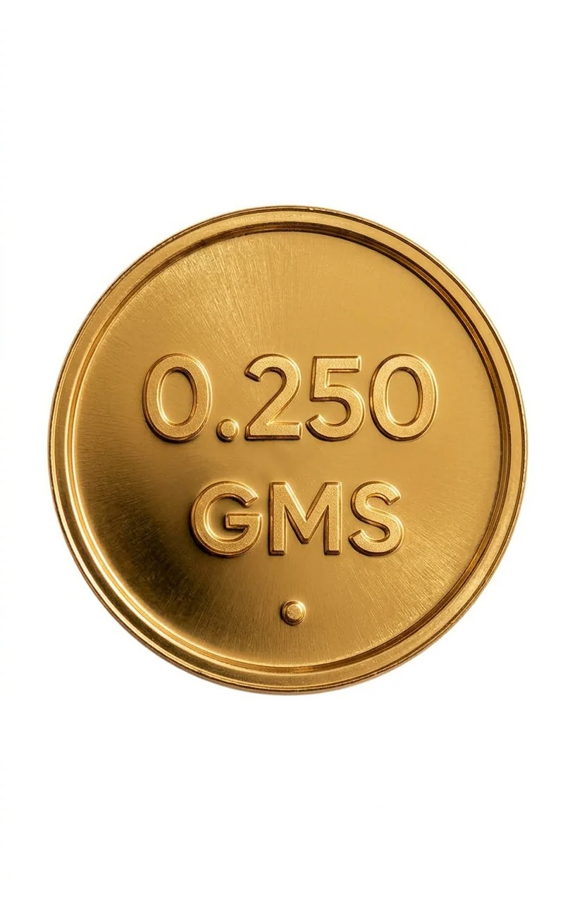24KT (999) 0.250 Gm Yellow Gold Coin