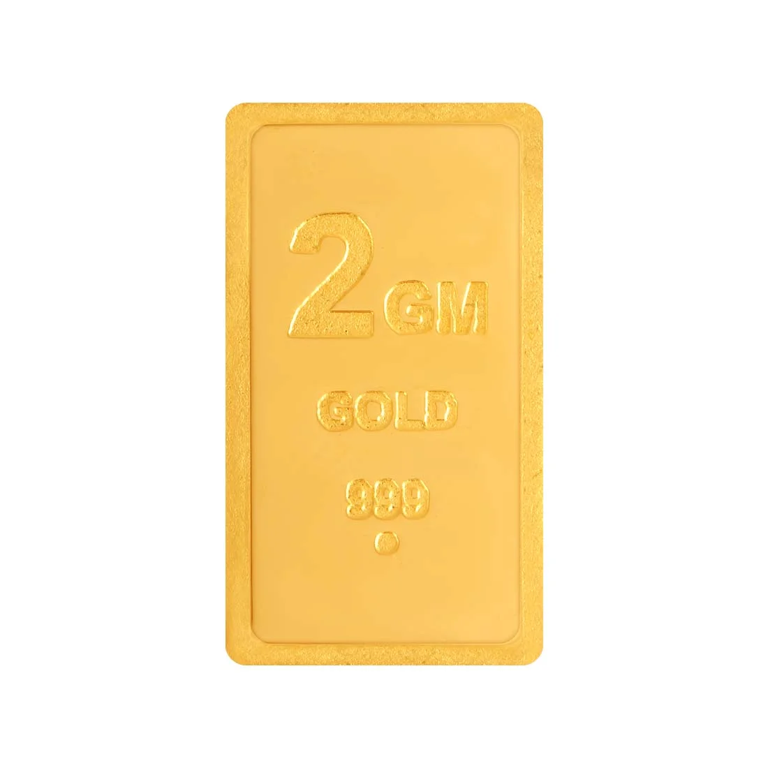 24KT (999) Yellow Gold Bar 2 Gram