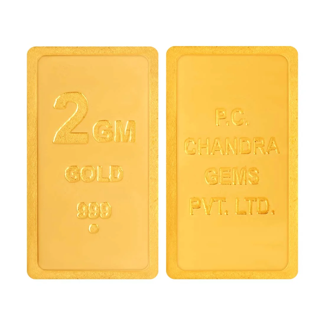 24KT (999) Yellow Gold Bar 2 Gram - Image 3