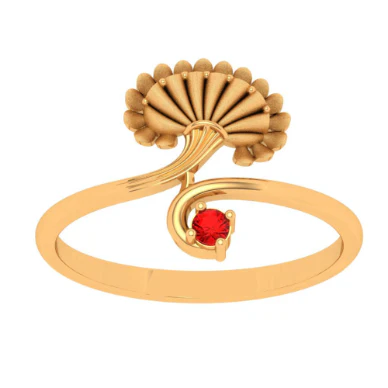 Aesthetic 22 Karat Yellow Gold Finger Ring - Image 2