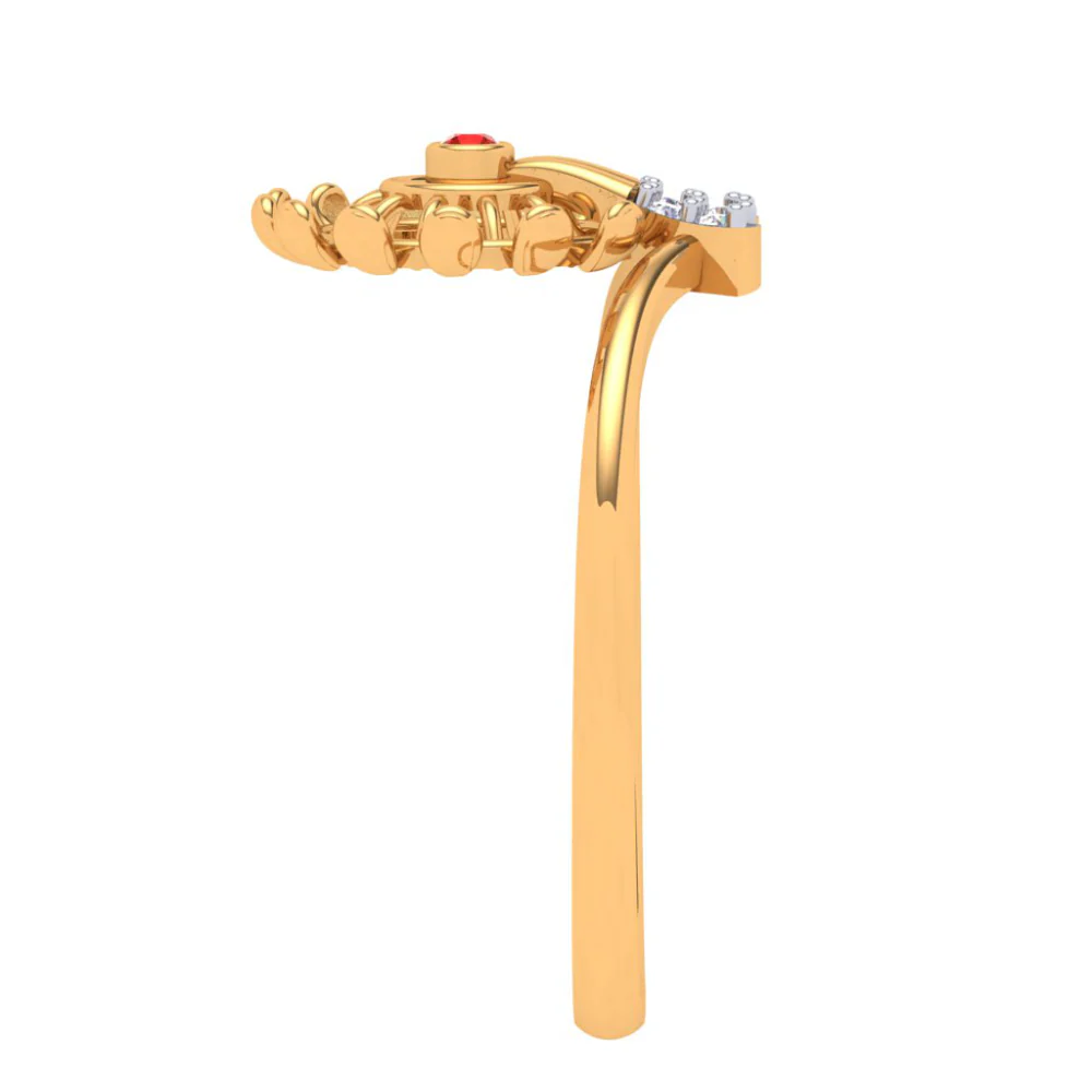 Aesthetic Pure Gold Finger Ring - Image 4
