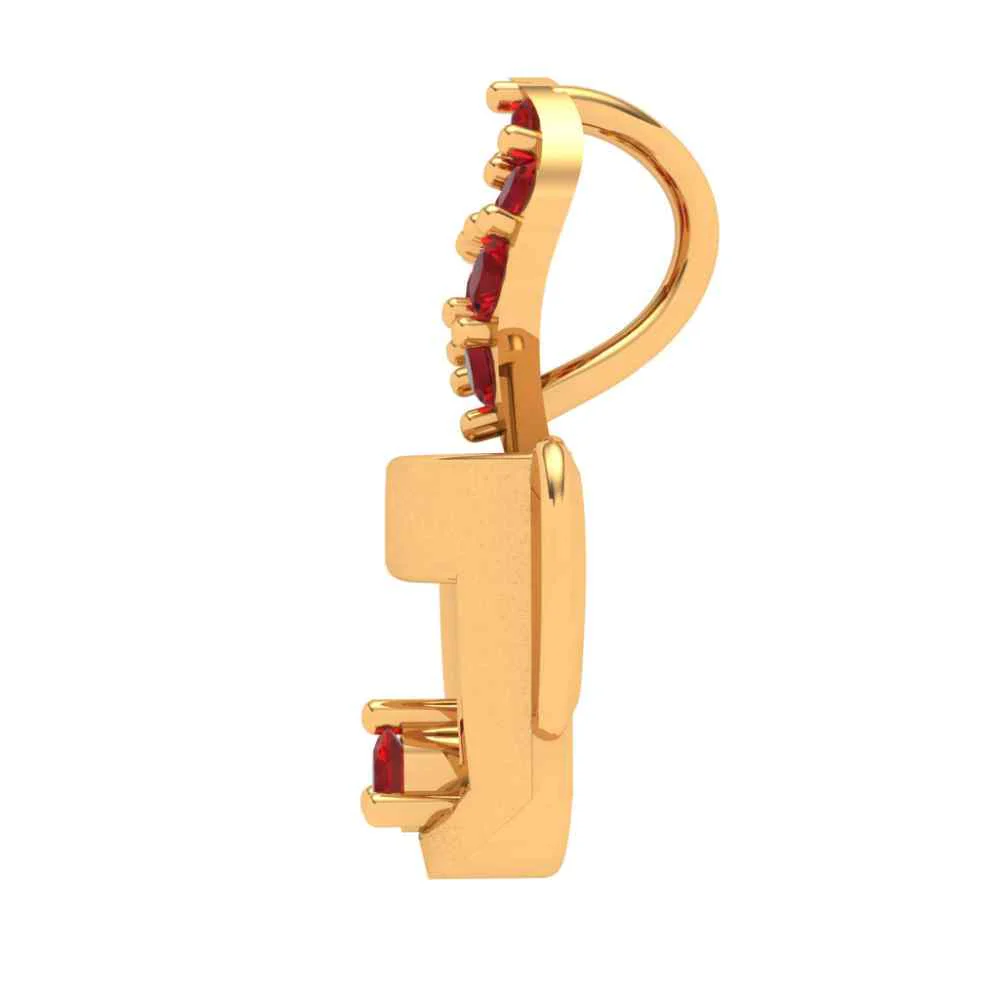 Alice Tea Cup Gold Pendant - Image 3