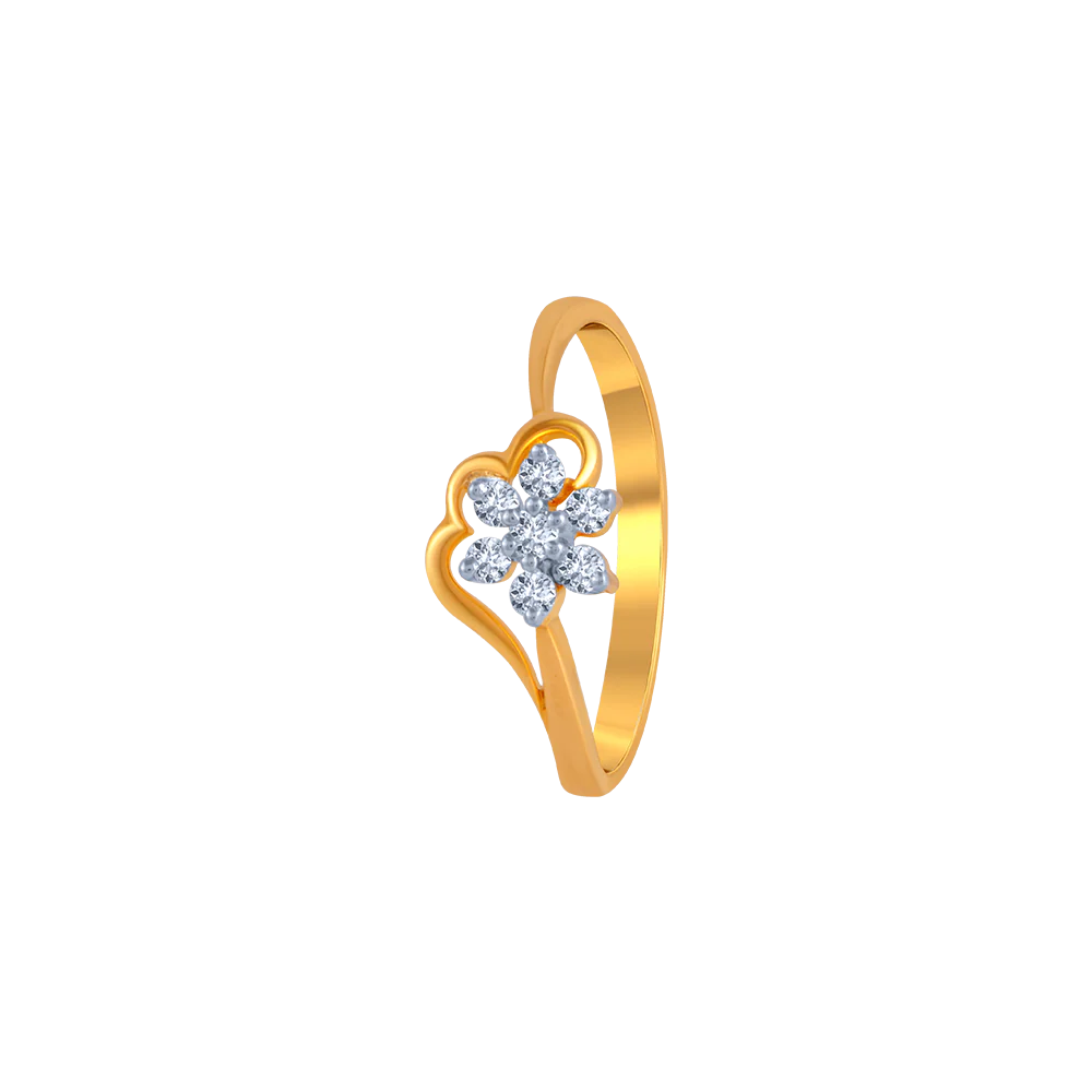Allium Yellowum Diamond Ring