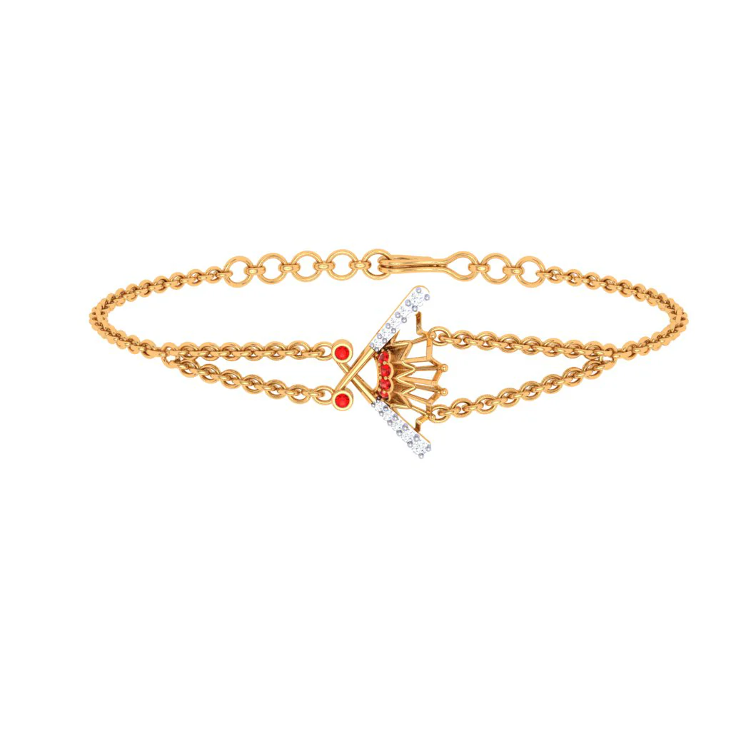 Auspicious Yellow Gold And Diamond Pendant - Image 2