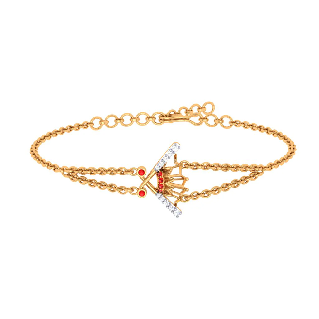 Auspicious Yellow Gold And Diamond Pendant - Image 5