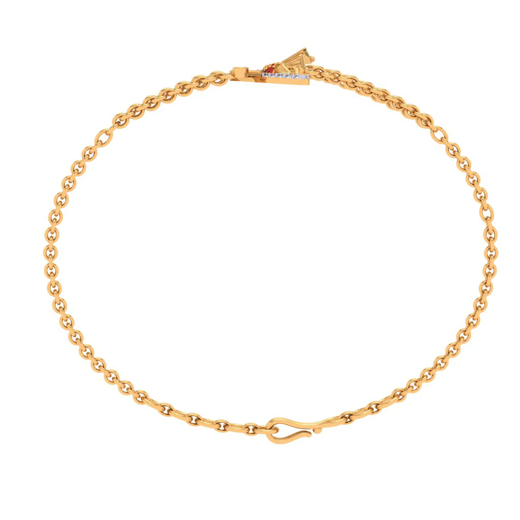 Auspicious Yellow Gold And Diamond Pendant - Image 6