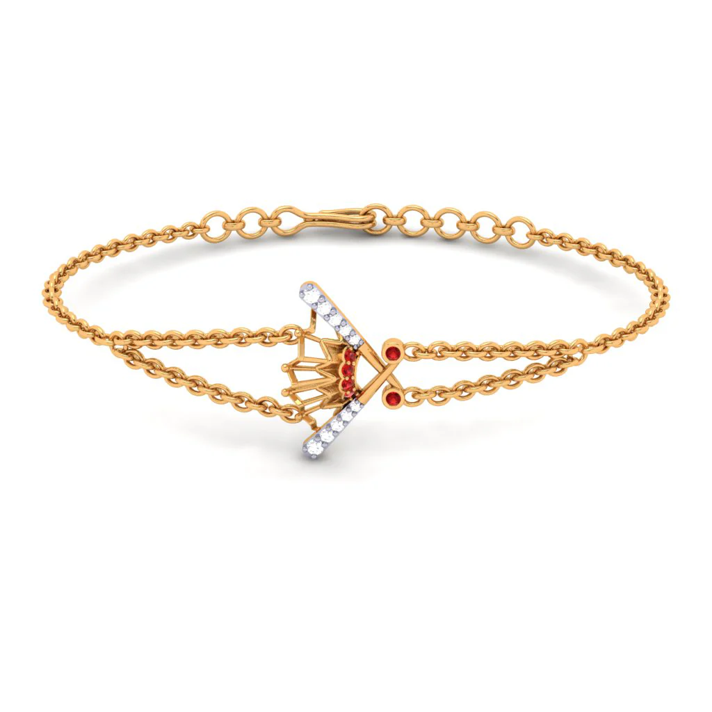 Auspicious Yellow Gold And Diamond Pendant - Image 9