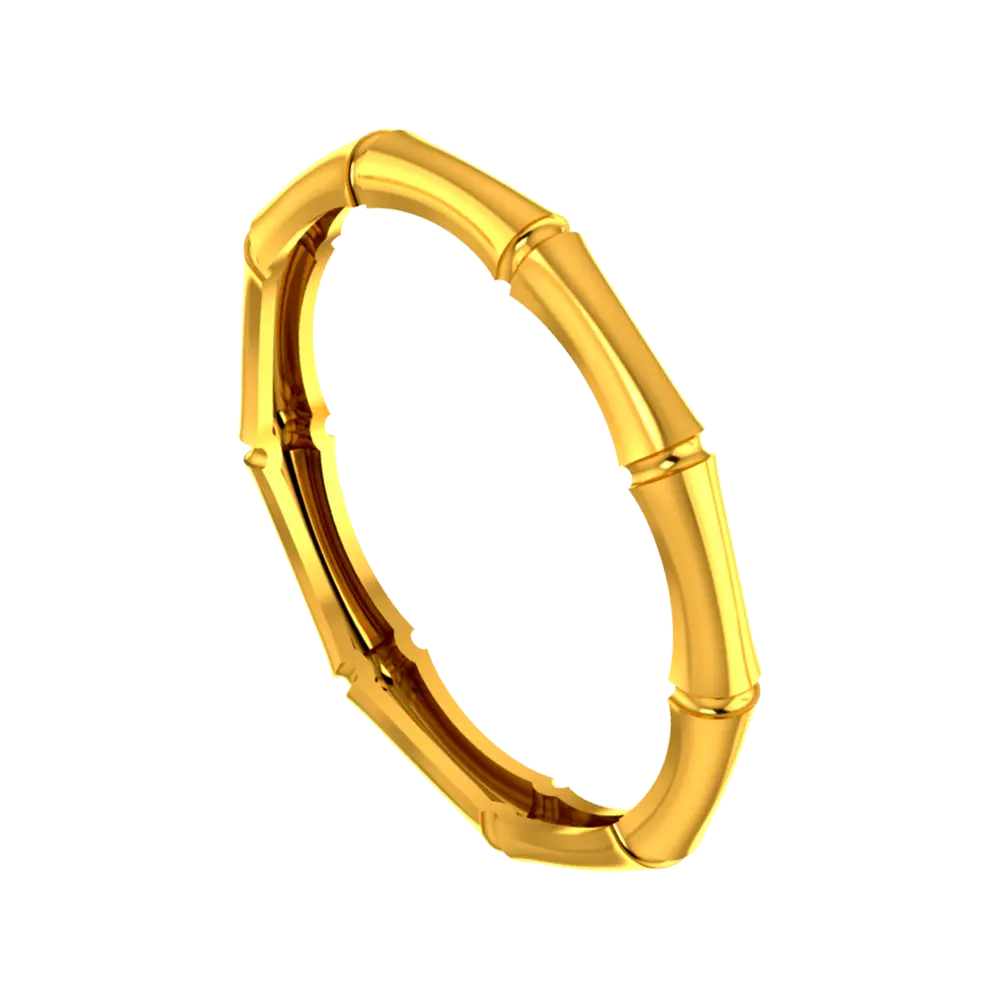 Bamboo-designed 18k Gold Ring - Image 2