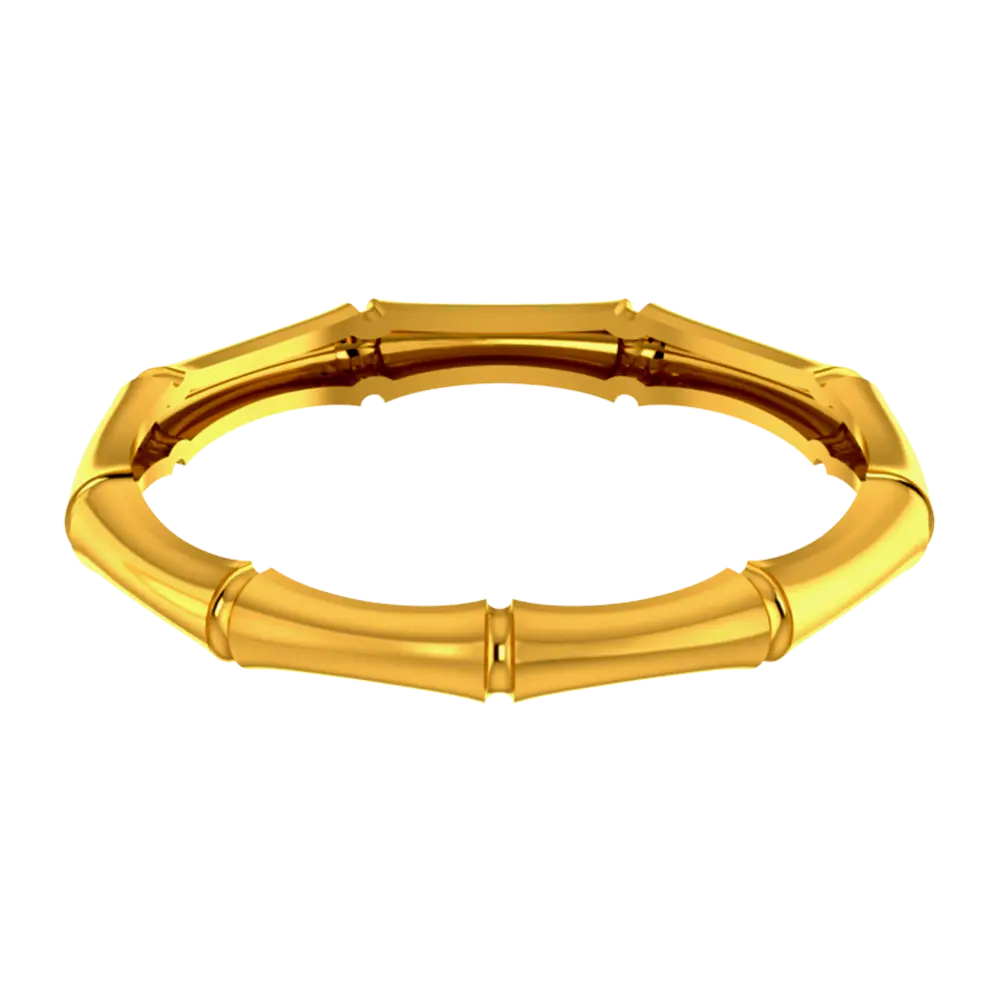 Bamboo-designed 18k Gold Ring - Image 3