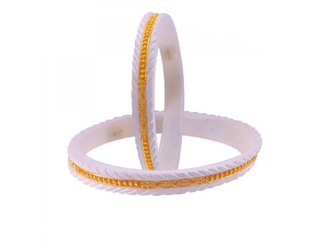 Beautiful 22k Gold Path Sakha With Delicate Details - Image 2