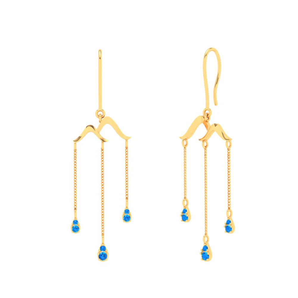Beautiful Designer 14k Gold Earrings For You From Amazea Collection - Image 2