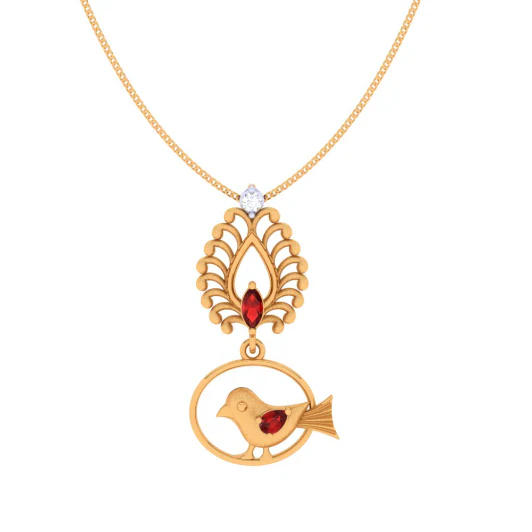 Bird Dangler Gold Locket - Image 5