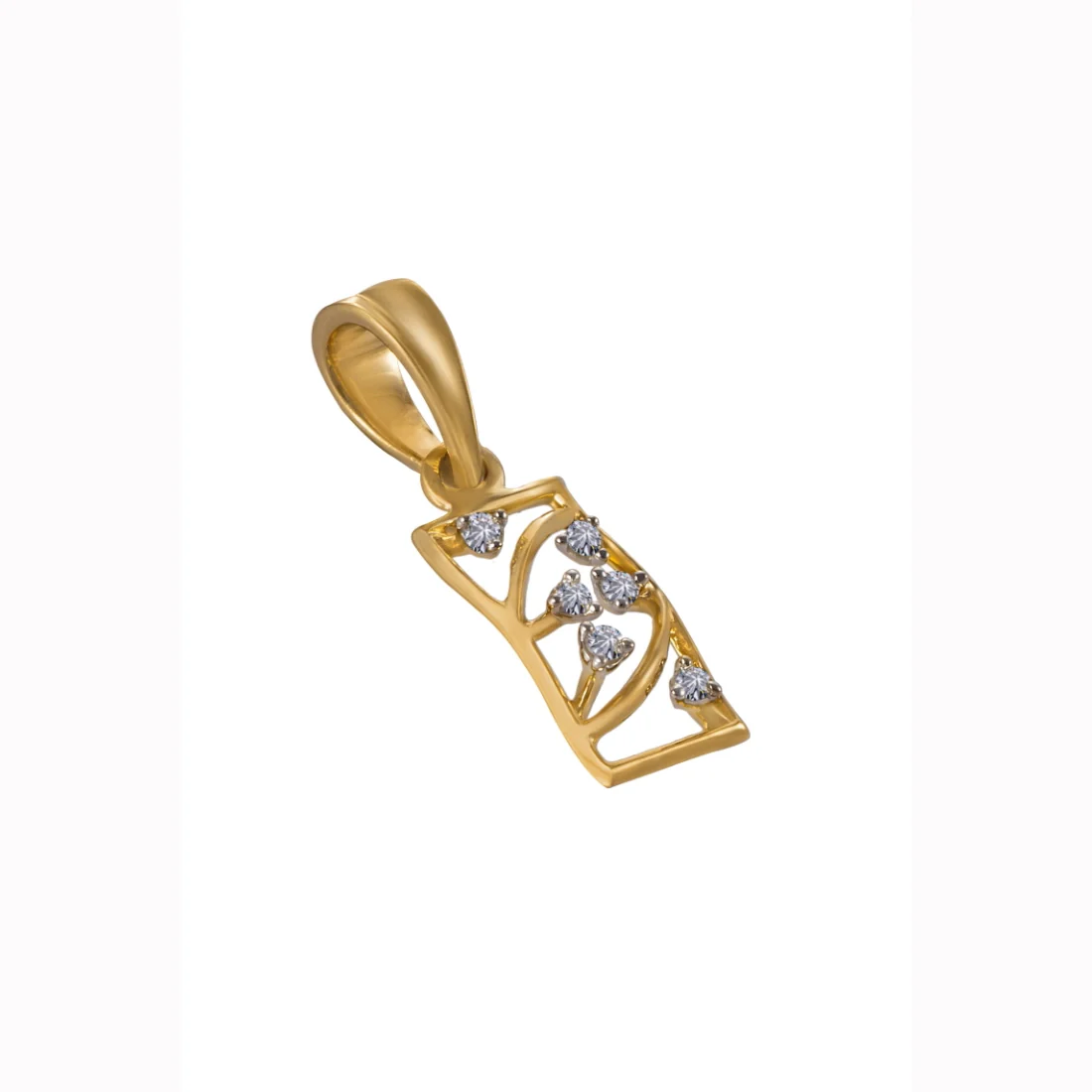 Certified Natural Diamond Ethereal Curve Pendant - Image 2