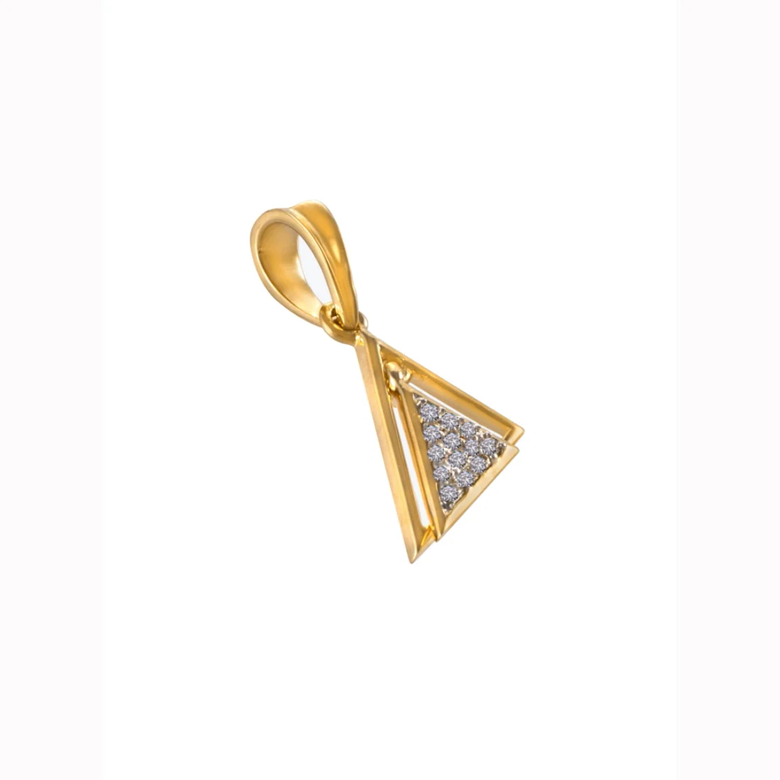 Certified Natural Diamond Tria Spark Pendant - Image 2